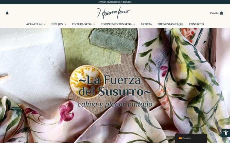 Portada de la web de Daiana Bruno
