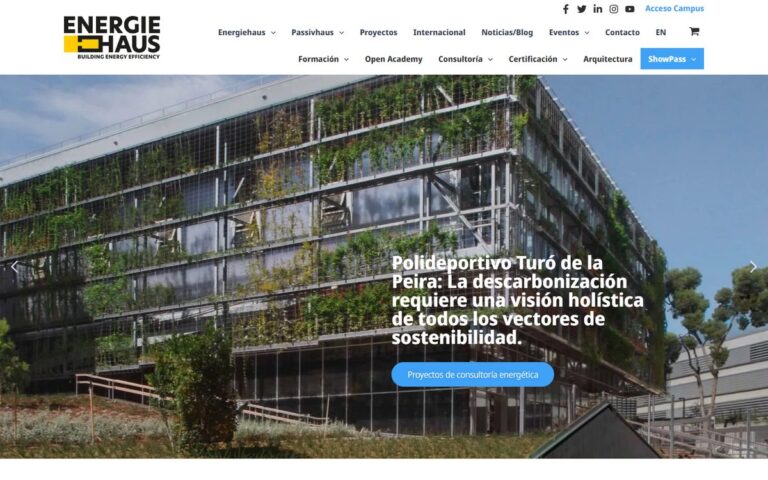 Portada de la web de Energiehaus
