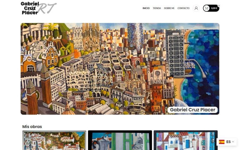 Portada de la web de Gabriel Cruz Art
