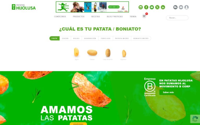 Portada de la web de Hijolusa
