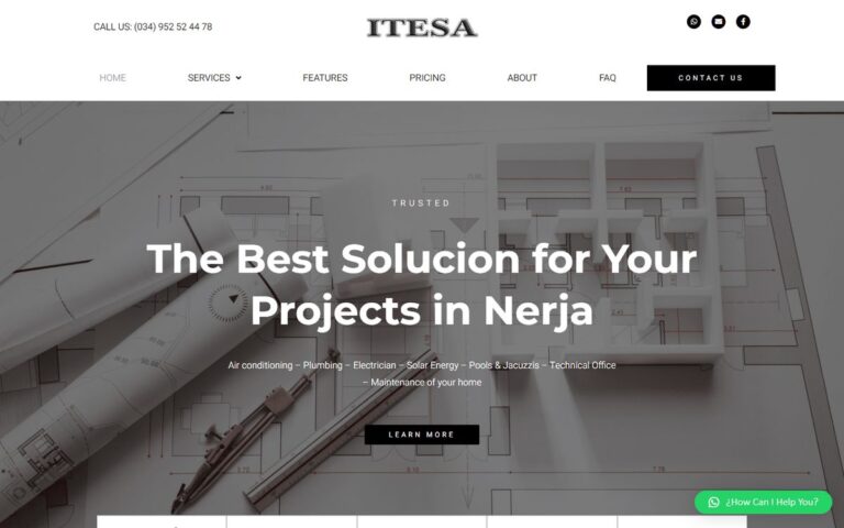 Portada de la web de ITESA