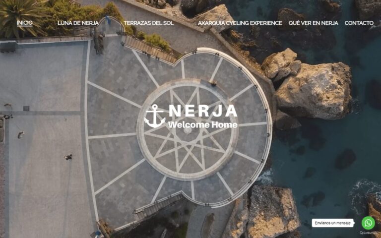 Portada de la web de Nerja Welcome Home