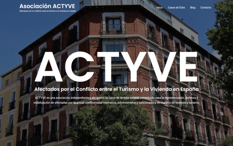 Portada de la web de Actyve