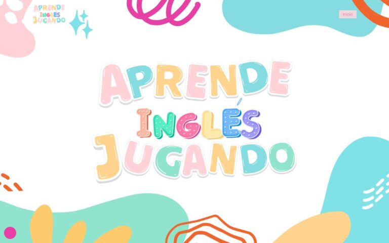 Portada de la web de Aprende Inglés Jugando