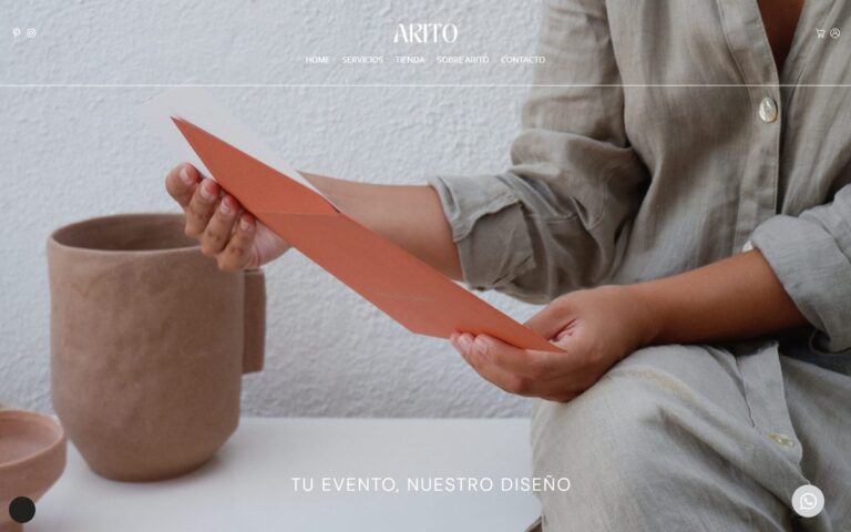 Portada de la web de Arito Studio