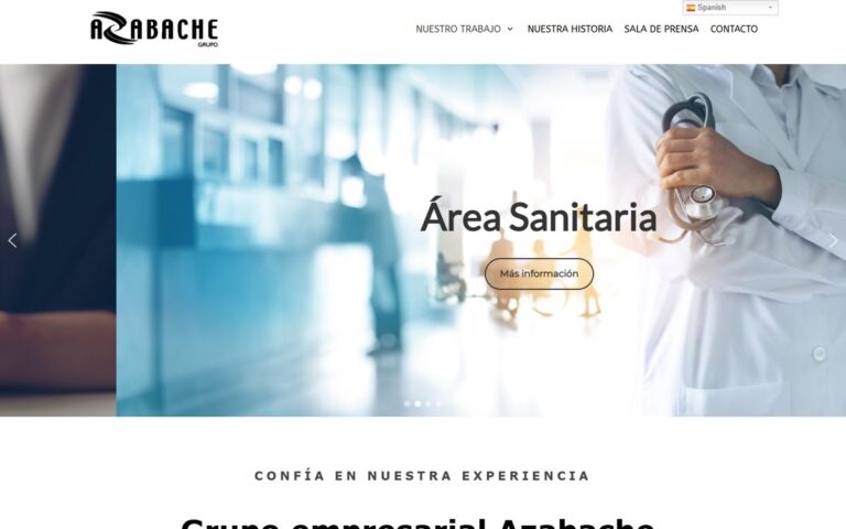 Portada de la web de Grupo Azabache