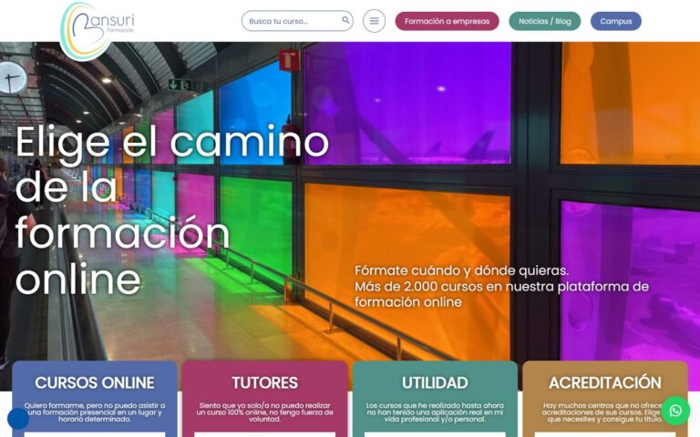 Portada de la web de Bansuri Formación