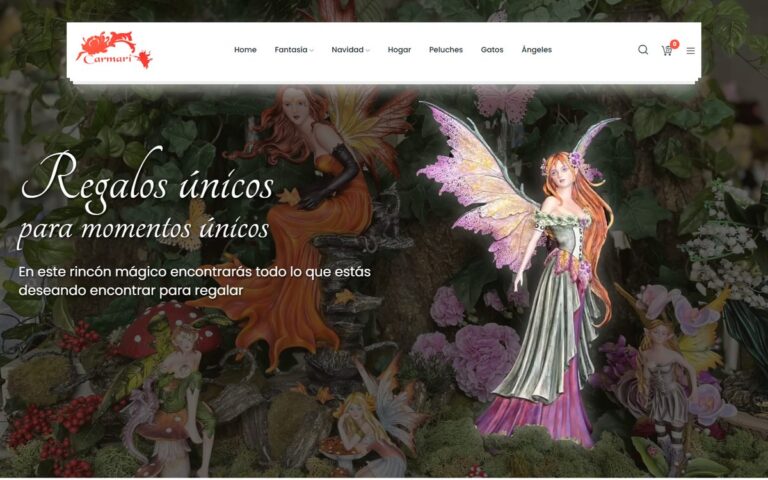 Portada de la web de Carmari