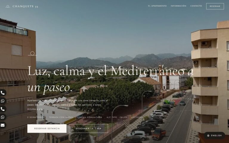 Portada de la web de Chanquete 33