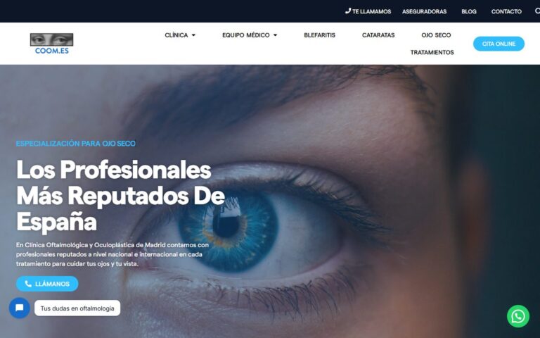 Portada de la web de COOM