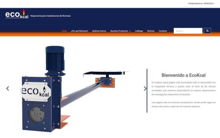 Portada de la web de EcokCal