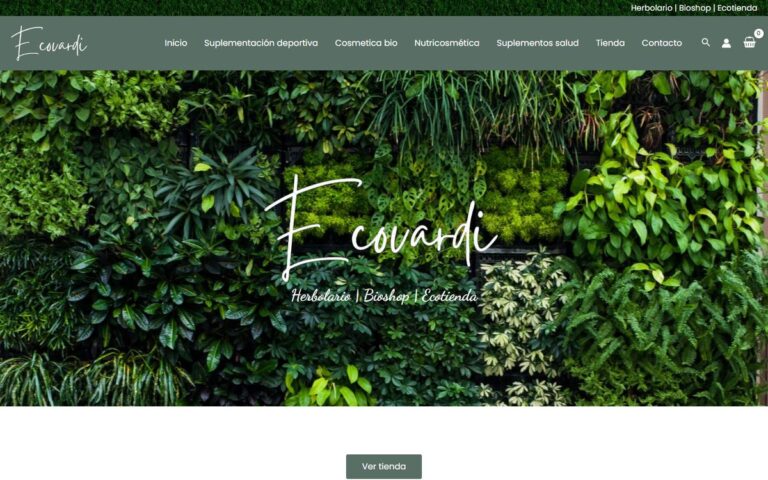 Portada de la web de Ecovardi