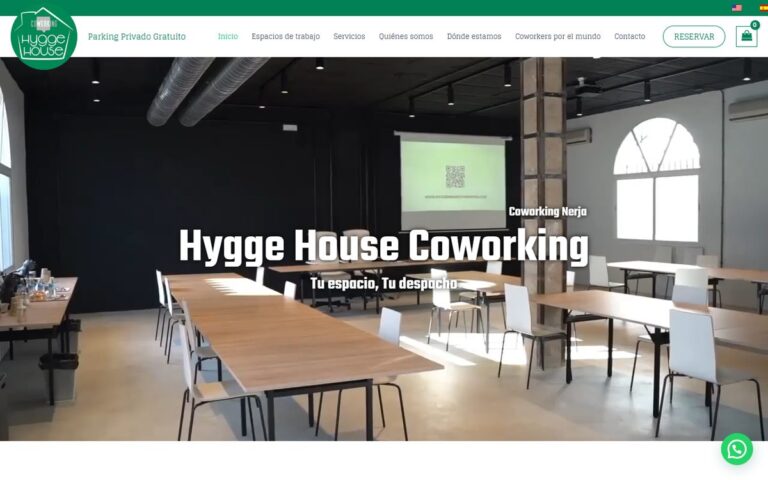 Portada de la web de Hygge House Coworking