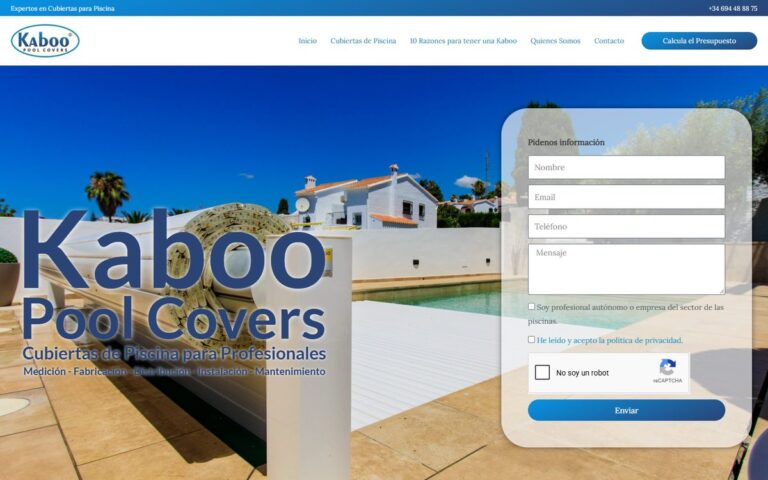 Portada de la web de Kaboo Covers