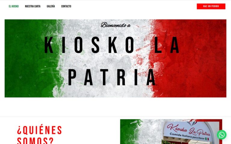 Portada de la web de Kiosko La Patria