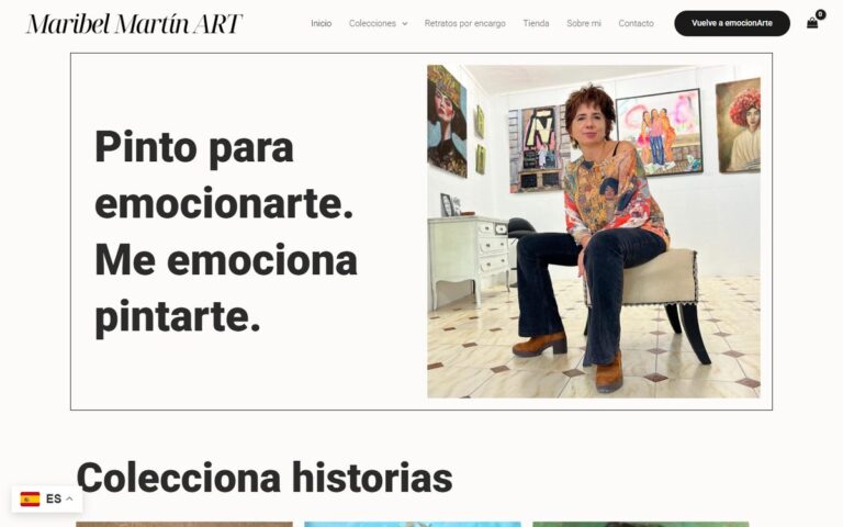 Portada de la web de Maribel Martín Art