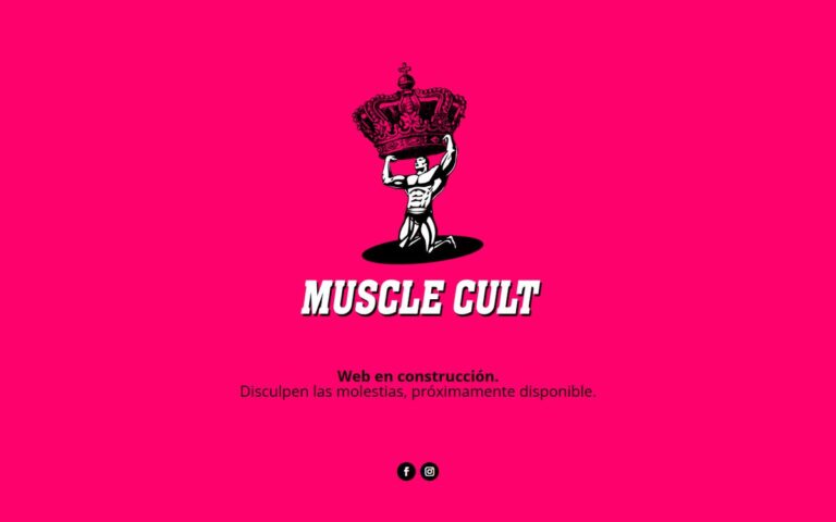 Portada de la web de Musclecult