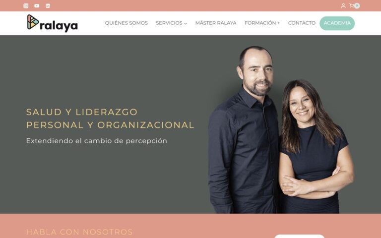 Portada de la web de Ralaya