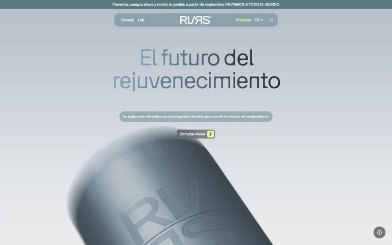 Portada de la web de RVRS
