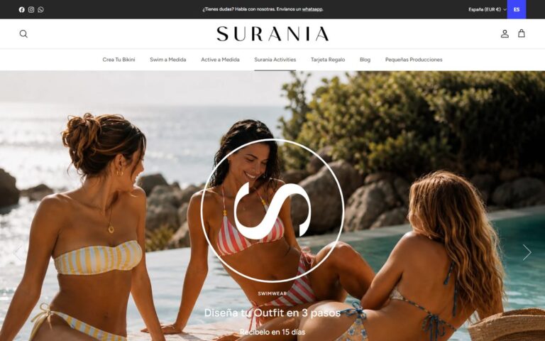 Portada de la web de Surania