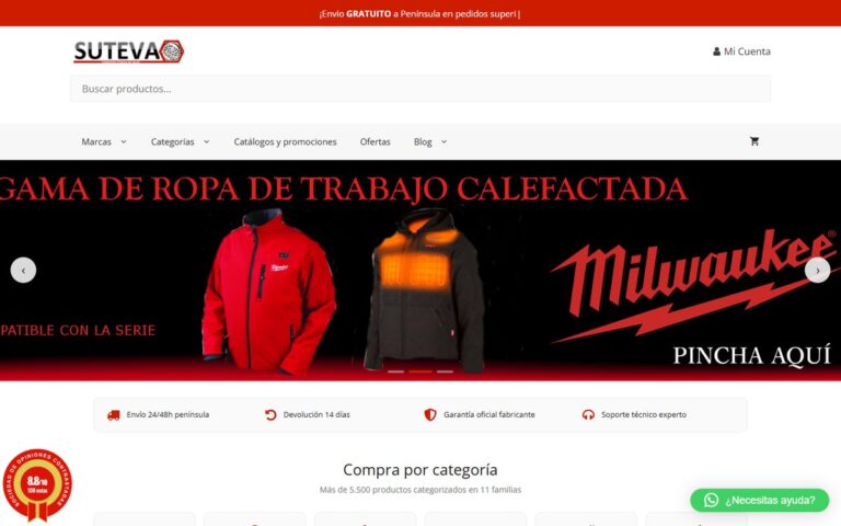 Portada de la web de Suteva