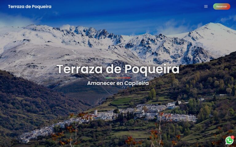 Portada de la web de Terraza de Poqueira