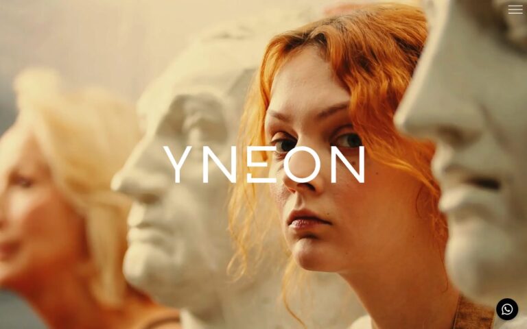Portada de la web de Yneon